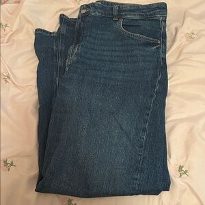 H&M Dark Blue Straight Leg Jeans
